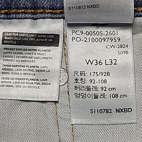 Levi's 505 Regular Straight Leg 36x32 NWT - Picture 8 of 9